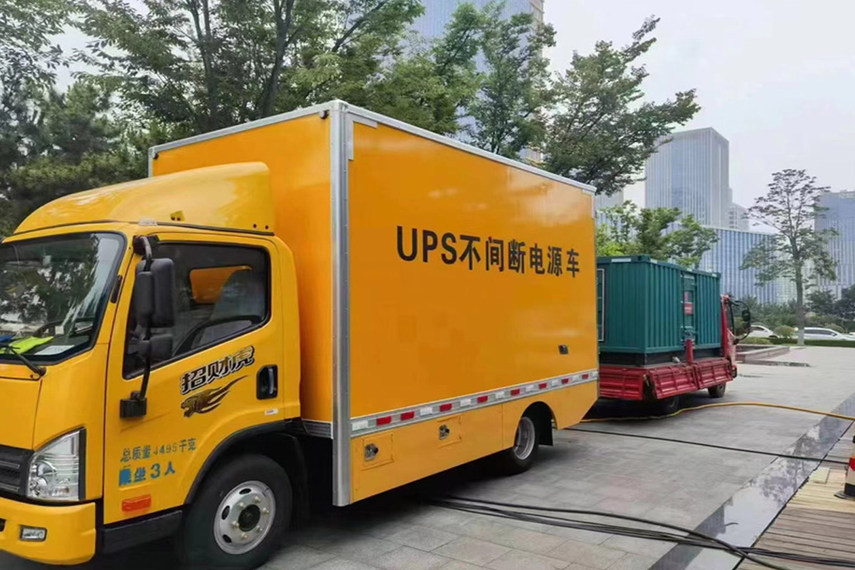 临武发电机租赁施工现场