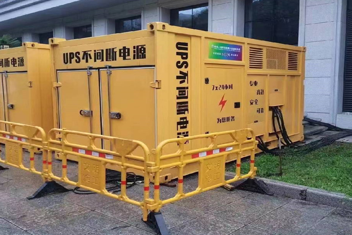 临武发电机租赁施工现场