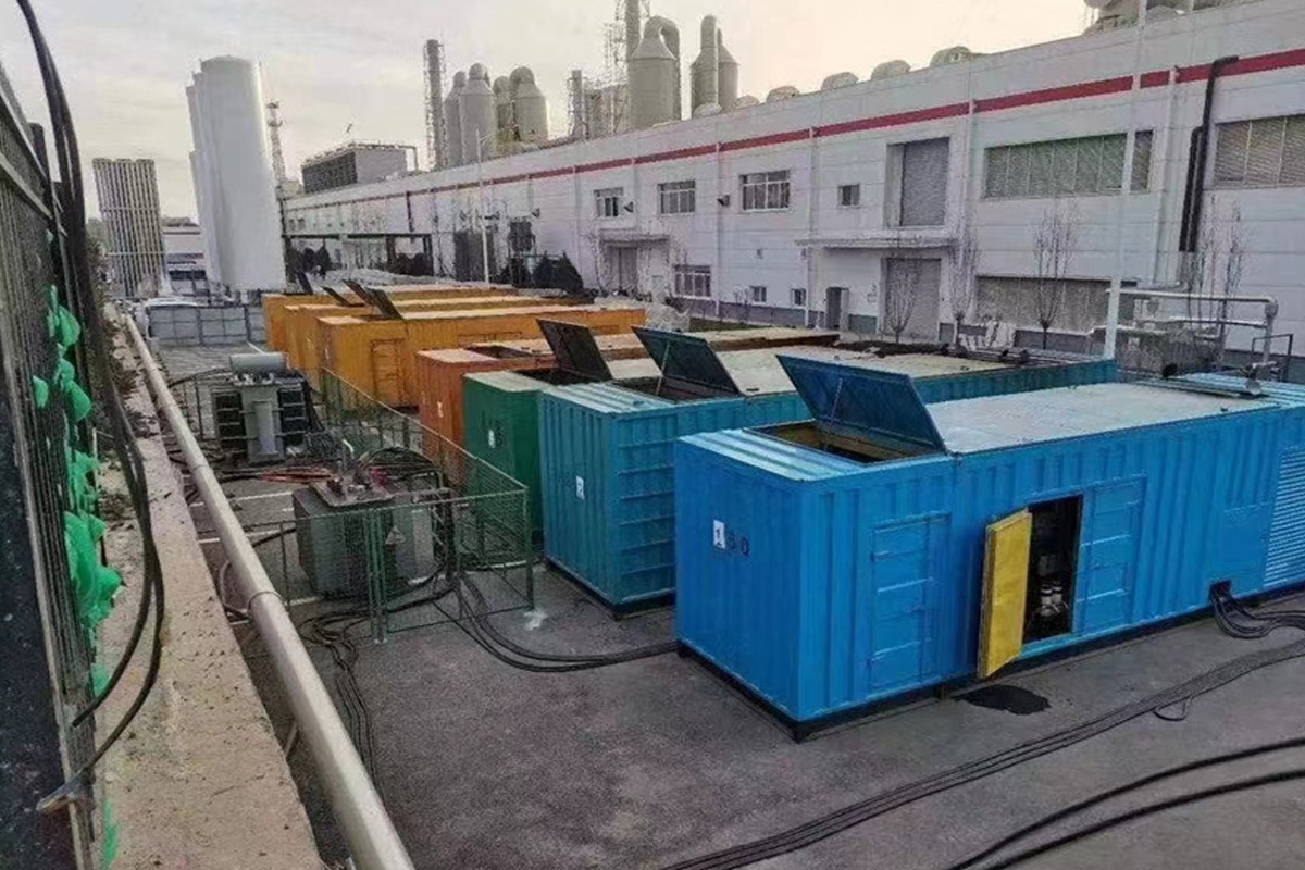临武发电机租赁施工现场